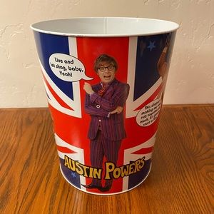 NWT Vintage Austin Powers Garbage Bin Never Used